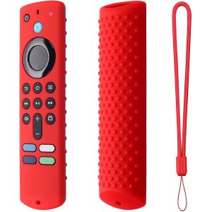 Housse de télécommande en Silicone avec lanière en Silicone antidérapant pour Fire TV Stick Rouge, - Neuf