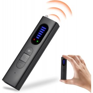 KALANKA-Detecteur de Camera et Micro Espion, Détecte Les Appareils Cachés Anti Espion Bug Détecteur, Magnétique & Alarme Antivol Detecteur Micro Espion Commutable Mode Son ou Vibration - Neuf