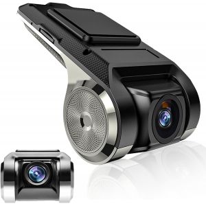 HD Car Dash Camera Mini DVR Recorder Car Camera 170° Viewing Angle,G-sensor,GPS Intelligent ADAS Driving Recorder USB Car DVR for Android Car Radio Support TF (Max 32G) - Neuf