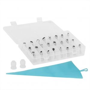 Hjlian Ensemble De 52 Ustensiles De Patisserie, 48 Douilles A Patisserie En Acier Inoxydable, Poches A Douille, Kit De Decoration De Gateaux Diy - Neuf