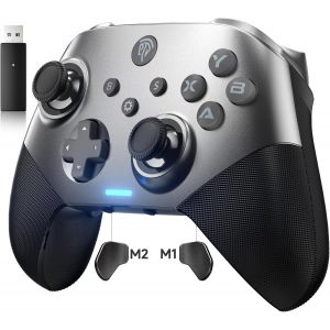 Contrôleur Pc X10 Avec Déclencheurs Hall Et Joystick, Contrôleur Sans Fil Bluetooth Avec Touches Mécaniques, Manette Sans Fil Sans Zones Mortes, Compatible Avec Pc/Switch/Steam - Neuf