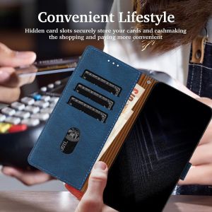 &Eacute;tui Pour Huawei Y5 2018 / Honor 7s, Housse En Cuir Pu Avec [Protection Antichoc Tpu] [Fonction Support] [Porte-Cartes] Antichoc Magn&eacute;tique Coque Pour Honor 7s - Bleu - Neuf