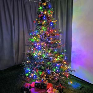 Jgd-Guirlande Lumineuse Sapin De Noel,20m 200 Led Lumi&egrave;res De No&euml;l Int&eacute;rieur Et Ext&eacute;rieure &Eacute;lectrique Avec T&eacute;l&eacute;commande 8 Modes Minuterie Etanche Fil Lumineux D&eacute;coration Chambre(Multicolore) - Neuf