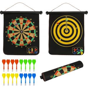 Jeu de fl&eacute;chettes magn&eacute;tique,jeux de fl&eacute;chettes int&eacute;rieurs et ext&eacute;rieurs pour les enfants avec 16 pi&egrave;ces Fl&eacute;chettes magn&eacute;tiques,jouet de s&eacute;curit&eacute; - Neuf
