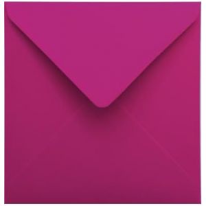 100 enveloppes carrées rose foncé 110 x 110mm 120g Malmero Bougainville enveloppes décoratives enveloppes colorées pour cartes de voeux invitations mariage anniversaires enveloppes de couleur - Neuf