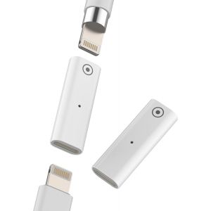 Eryi-Lot De 2 Adaptateurs Lightning Femelle Vers Lightning Femelle Pour Apple Pencil 1ère Génération, Accessoires De Chargeur Pour Stylo, Adaptateur De Charge Ipencil, Connecteur De Câble Lightning - Neuf