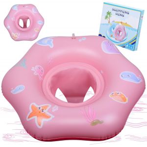 KAL-Bouée Bébé Bouee Bebe De Natation Pour Bébé De 1 À 4 Ans Flotteur De Piscine Pour Enfants Jouet Gonflable Bouee Bebe Piscine De 6 12 18 48 Mois - Neuf