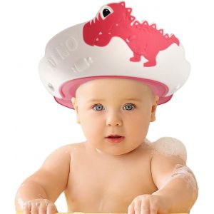 Douche De Bébé Chapeau, Un Petit Bain De Cap Visière Réglable, Douche De Bébé De La Pac Pour Les Yeux, Les Oreilles Et Le Visage Protection (Rouge) - Neuf