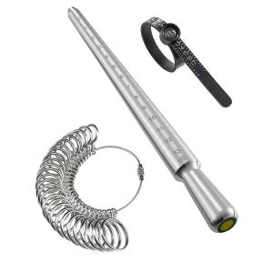 Ensemble D'outils De Mesure De Bague Avec Loupe,Pour La R&eacute;paration Des Bagues - Neuf