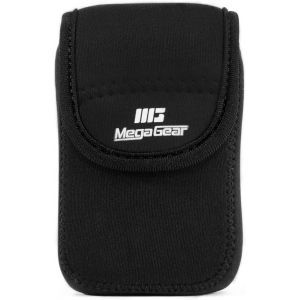 MegaGear Olympus Tough TG-6, TG-5, TG-4, TG-870, TG-860 Ultra Light Neoprene Camera Case, with Carabiner ¿ (Model ¿ Black) - Neuf