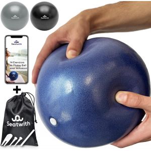 Ballon Pilates 23 Cm-Ensemble Complet Avec Sac De Transport + E-Book & Pdf D'exercices-D&eacute;butants & Utilisateurs Avanc&eacute;s-Petit Ballon De Gym L&eacute;ger Pour Le Sport &Agrave; La Maison Ballon,Pilate.[K994] - Neuf