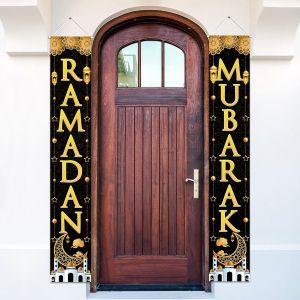 Senior-D&eacute;corations De Porche Du Ramadan Mubarak &iquest; Banni&egrave;re De Porte D'entr&eacute;e Du Ramadan Kareem, Fournitures De D&eacute;coration De Porte De F&ecirc;te Du Ramadan Pour Int&eacute;rieur/Ext&eacute;rieur[L779] - Neuf