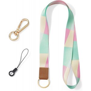CAUC-Lani&egrave;re de Poignet, Porte-cl&eacute;s Lani&egrave;re, Cordon de Poignet Cordons pour Cl&eacute;s Dragonne de Lani&egrave;re Avec Anneau en M&eacute;tal et Boucle D Petit Cordon pour Voiture Cl&eacute; ID Badge Carte - Neuf