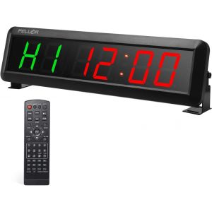 Ulteronixshop-Fitness Minuteur Horloge Murale d'entra&icirc;nement avec Chronom&egrave;tre Timer Interval pour Tabata, EMOM, MMA - Neuf