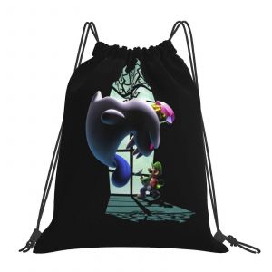 Sac à dos à cordon de serrage Luigi's Mansion, sac de sport, sac à dos d'extérieur portable, sac à dos de jour-DFB4757 - Neuf