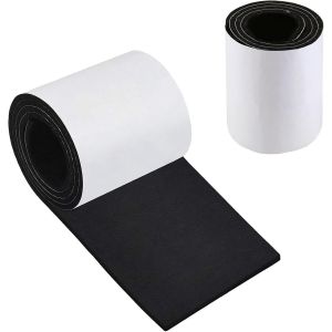 Patins En Feutre Autocollants-20 X 150 Cm-Forts-En Feutre-Noir-2 Mm-Couche De Protection-Pour Canapé,Pieds De Table,Pieds De Meubles De Chaise - Neuf