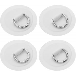 Letnerny-Lot De 4 Patchs En D Pour Kayak Gonflable En Pvc Pour Bateau, Cano&euml;, Radeau, Cano&euml;, Kayak, Planche De Surf, Sans Colle Incluse, 10,2 Cm - Neuf