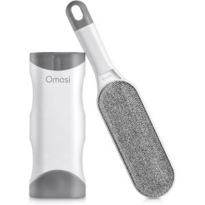 Jgd-Brosse Anti Poils Animaux Chat & Chien - Brosse De Nettoyage Magique R&eacute;utilisable Enl&egrave;ve Poils - Tous Les Cheveux (V&ecirc;tements/Canap&eacute;/Voiture/Lit), Gris - Neuf