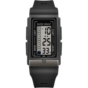 Eryi-Montre Numérique Montre Digitale Homme Etanche 3atm Montre De Sport Pour Homme Avec Rétroéclairage Led, Alarme, Chronomètre, 12/24 Heures - Neuf