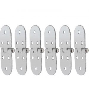 Charni&egrave;re De Table Pliante Charni&egrave;re Pliante Abri De Jardin Accessoiresilver-6pcs - Neuf