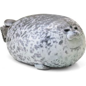 Oreiller en forme de phoque, peluche en coton, animal mignon, oc&eacute;an, petit (13 po) - Neuf