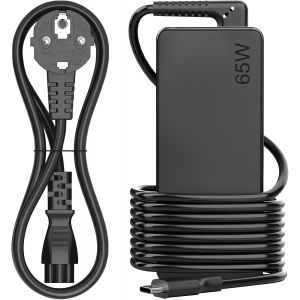 65W USB C Chargeur, Compatible avec Lenovo ordinateur portable chargeur,pour Lenovo ThinkPad T480s T580s T490 E480 E580 Chromebook C330 S330 100e 300e 500e,Yoga C930 C940 720 Adaptateur secteur - Neuf
