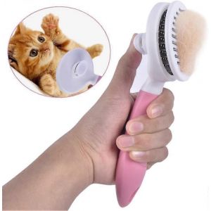 Toilettage Pour Animaux De Compagnie Brosse Pour Chat Brosse Pour Chien Brosse &Agrave; Fourrure Efficace Avec Bouton De Nettoyage Contre Les Enchev&ecirc;trements Pour Les Petits - Neuf