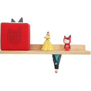 Toniebox &Eacute;tag&egrave;re murale flottante en ch&ecirc;ne magn&eacute;tique pour 30 figurines, &eacute;tag&egrave;re d'enfant, salon, 1 niveau (bois naturel) - Neuf
