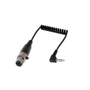 Plaqu&eacute; or &agrave; 90 Degr&eacute;s 3,5 mm vers mini xlr 4 Pin Femelle,C&acirc;ble Audio Jack 1/8 Pouces trs St&eacute;r&eacute;o M&acirc;le Vers xlr 4 Pin pour Microphones,T&eacute;l&eacute;phones Portables,(4 pin).[J109] - Neuf