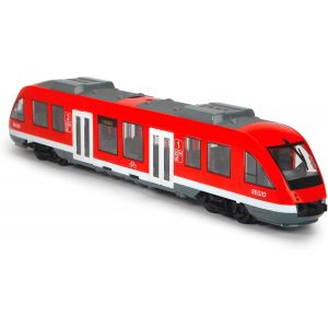 ERYI-Majorette Dickie - City Train - 45Cm - Tramway À Roues Libres - Portes Et Toit Ouvrants - Dès 3 Ans - 203748002 Rouge - Neuf