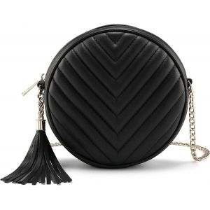 Nouveau,adapté Femmes Bandoulière Sac à bandoulière Cercle Pompon Sac à main Pochette Soirée Petit PU sac à main en cuir Fashio - Neuf