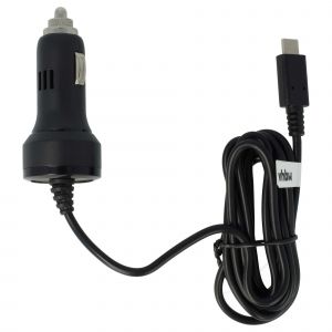 vhbw C&acirc;ble de charge prise allume-cigare USB-C 12V 2,4 A compatible avec tonies 2 noir 150 cm - Neuf