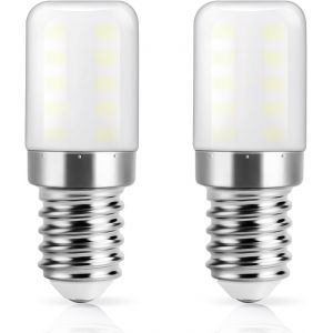 Ampoule Led Réfrigérateur E14,Blanc Froid 6000k,3w Remplace L'ampoule Halogène 30w Pour Réfrigérateur,300lm,Petit Culot À Vis Lampe Led Pour Frigo,Hotte,Machine À Coudre,2 Unité - Neuf