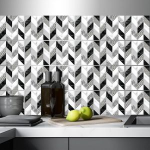 Eryi-32 X Feuilles Mural Stickers Carrelage 2d Imperméables Carreau De Ciment Adhesif, Autocollants Carreaux Dosseret Pour Cuisine, Salle De Bain La Décoration À La Maison / 15 X 15 Cm / T1030 - Neuf