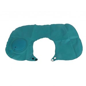 Coussin De Voyage Gonflable Oreiller De Cou En Forme De U Portable En Plein Air Coussin D'air De Camping Gonflable Bleu Paon - Neuf