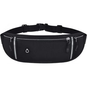 Nzqaf-1 Pcs Ceinture De Voyage Technologie De Blocage Rfid, Ajustable Pochette Ceinture, Pochette Ceinture De Voyage Pour Unisexe, Sacoche Banane Plate Sécurisé Imperméable, Sac Banane Antivol Caché - Neuf
