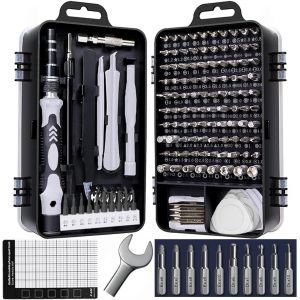 TIANYI-Jeu de Tournevis de Précision Magnétiques 140 en 1, Screwdriver Set, Kit Tournevis PC, Tournevis Precision, Kit Demontage PS4, Outils Informatique - Neuf