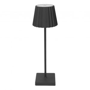 HJLIAN Lampe de table sans fil, rechargeable, a piles, tactile, variateur d'intensite, veilleuse LED pour chambre a coucher, salle a manger, noire - Neuf