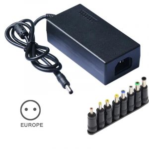 Adaptateur secteur pour ordinateur portable Chargeur multifonction universel 12V-24V 96W pour ordinateurs portables Réglementation européenne - Neuf