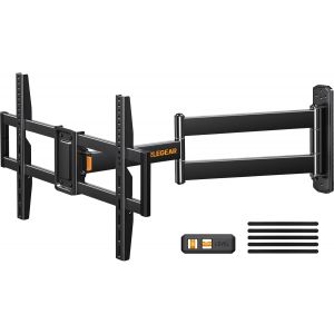 Ulteronixshop-Support Mural TV &agrave; Extra Longue Port&eacute;e 822mm, pour &eacute;crans 32-75 Pouces LED/LCD/OLED et courb&eacute;, Support TV Mural Pivotant, Inclinable et Rotatif, Max VESA 600x400mm Capacit&eacute; Max de 45kg - Neuf