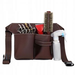 Sac banane professionnel pour ciseaux de coiffure, marron - Neuf
