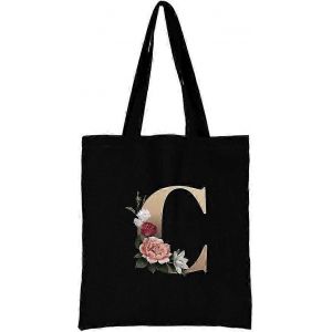1PCS Sac fourre-tout rose Floral bibliothèque Albums Design Toile de coton fourre-tout, ECO Friendly Super Fort Lavable Grand choix - Neuf
