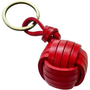 KAL-Porte-Clés Boule Cordon Ou Cuir, Porte-Clés Homme Femme Tressé En Forme De Boule. Porte-Clés Voiture Moto - Neuf
