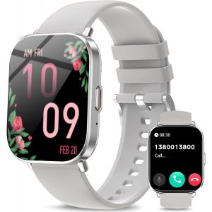 Montre Intelligente Pour Homme Et Femme (R&eacute;ception D'Appel/Cadran),&Eacute;cran Tactile De 5,1 Cm Avec Moniteur De Pression Art&eacute;rielle/Fr&eacute;quence Cardiaque/Sommeil,Plus De 120 Modes Sportifs,&Eacute;tanche Ip67 - Neuf