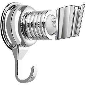 Support de pommeau de douche &agrave; ventouse avec rotation &agrave; 360&deg; et hauteur r&eacute;glable - Neuf