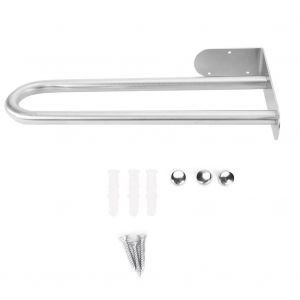 HJLIAN Porte-serviettes mural en acier inoxydable, support de rangement pour salle de bain - Neuf