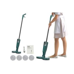 Balai essoreur &eacute;lectrique sans fil avec vaporisateur pour le nettoyage des sols en bois dur et en carrelage - Neuf