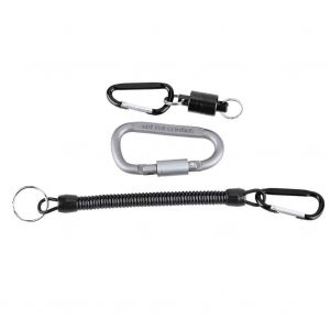 Ensemble De Cordons Magnetiques Anti-Perte Avec Boucle Pivotante En Forme De D Et Fermoir En Aluminium, Noir - Neuf