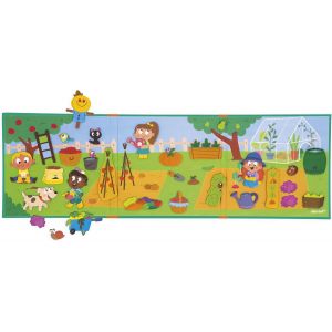 ERYI-- Magnéti'Stories Le Potager - Jeu Éducatif Magnétique 30 Aimants - Jouet Enfant En Carton Fsc - Développe Imagination Et Motricité Fine - Dès 3 Ans - J05449 - Neuf