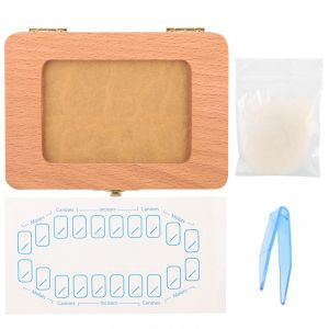 Hjlian Boite De Collecte Des Premieres Dents De Bebe Avec Cadre Photo, Boite De Rangement Pour Dents De Lait Et Dents De Lait - Neuf